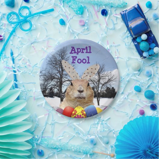 Groundhog April Fool Day Papieren Bordje (Feest)