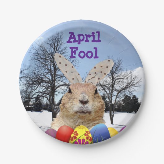 Groundhog April Fool Day Papieren Bordje (Voorkant)