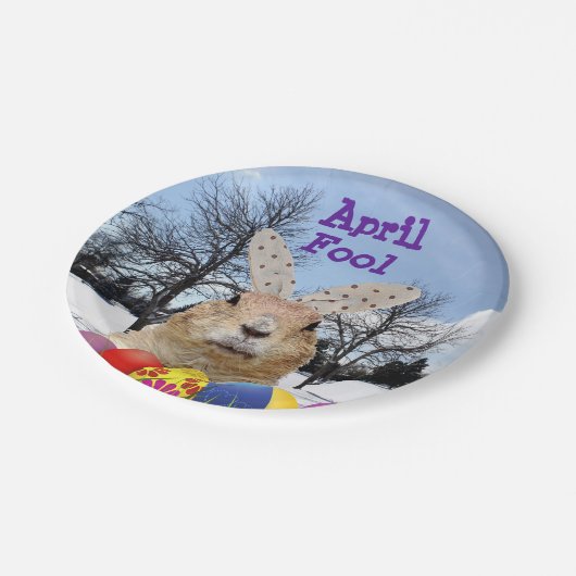 Groundhog April Fool Day Papieren Bordje (Gekanteld)