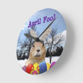 Groundhog April Fool Day Ronde Klok (Hoek)