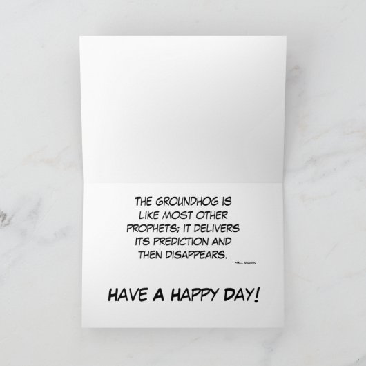 Groundhog Babies Kaart (Binnen)