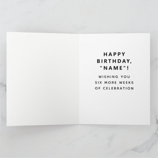 Groundhog Birthday Card Kaart (Binnen)