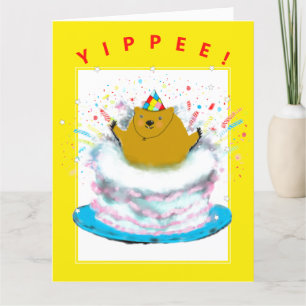 Groundhog Birthday Card Kaart