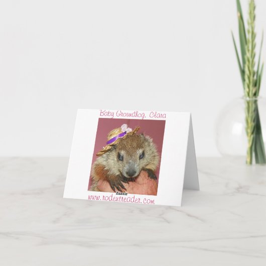 Groundhog Clara Note Kaart 1 (Achterkant)