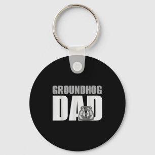 Groundhog Dad T-shirt Groundhog liefhebber Groundh Sleutelhanger