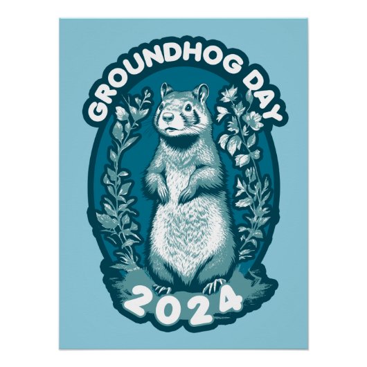 Groundhog Dag 2024 Perfect Poster (Voorkant)