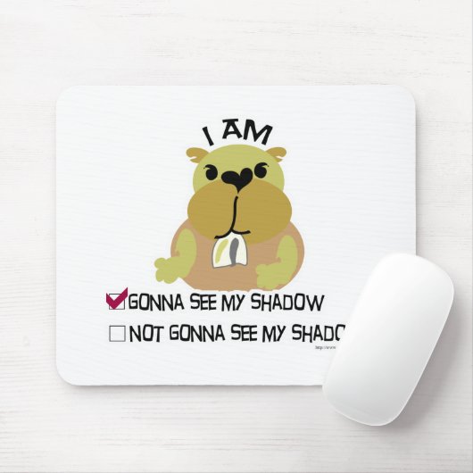 Groundhog dag stemschaduw muismat (Met muis)