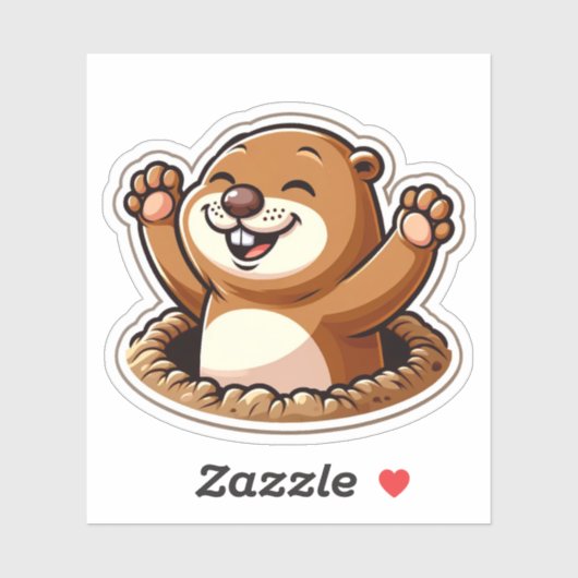 Groundhog dag sticker (Vel)