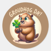 Groundhog dag sticker (Voorkant)