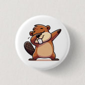 Groundhog dag sticker ronde button 3,2 cm (Voorkant)