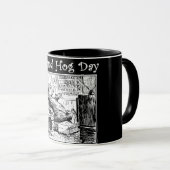  Groundhog-dag zwarte witte afbeelding Mok (Voorkant rechts)