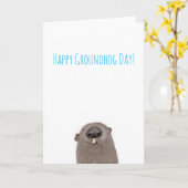 Groundhog-dagkaart Kaart (Gele Bloem)