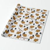 Groundhog dagpatroon cadeaupapier (Uitgerold)