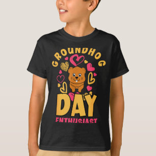 Groundhog Day 2024 enthousiast 2 februari Grappig T-shirt