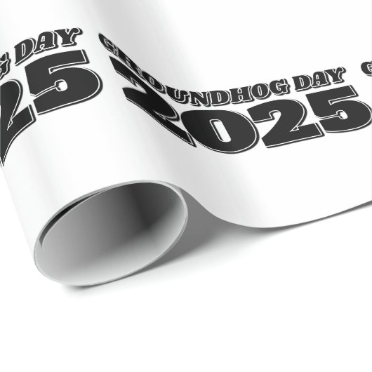 Groundhog Day 2025 Cadeaupapier (Rol Hoek)