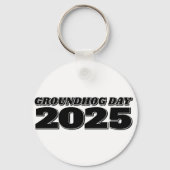 Groundhog Day 2025 Sleutelhanger (Voorkant)