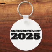 Groundhog Day 2025 Sleutelhanger (Voorkant)