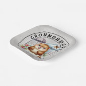 Groundhog day 22 February  Papieren Bordje (Gebogen)