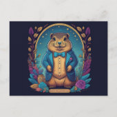 Groundhog Day A Celebration of Spring Briefkaart (Voorkant)