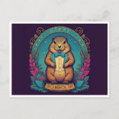 Groundhog Day A Celebration of Spring Briefkaart (Voorkant)