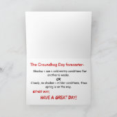 Groundhog Day Babies Kaart (Binnen)