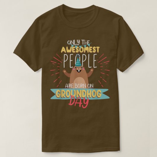 Groundhog Day Birthday 2021 Groundhog Lovers Gifts T-shirt (Design voorkant)