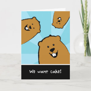 Groundhog Day Birthday Card Zoeken naar Cake Kaart