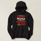 Groundhog Day Birthday Funny Gag Gift Mannen Hoodie (Design voorkant)