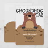 Groundhog Day Birthday Kaart (Voorkant / Achterkant)