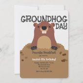 Groundhog Day Birthday Kaart (Voorkant)