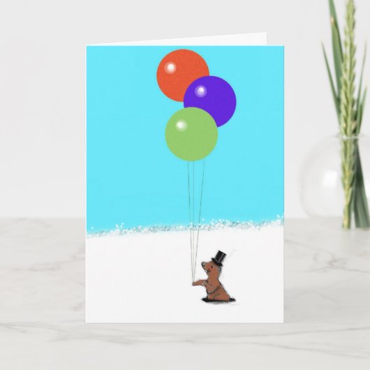 Groundhog Day Birthday Kaart (Voorkant)
