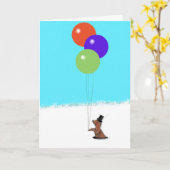 Groundhog Day Birthday Kaart (Gele Bloem)