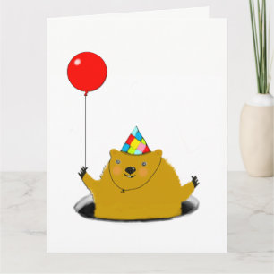 Groundhog Day Birthday Kaart