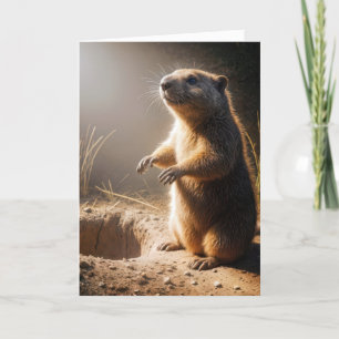 Groundhog Day Birthday Kaart