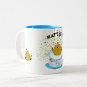 Groundhog Day Birthday Tweekleurige Koffiemok (Voorkant links)