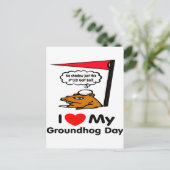 Groundhog Day Briefkaart (Staand voorkant)