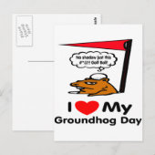 Groundhog Day Briefkaart (Voorkant / Achterkant)