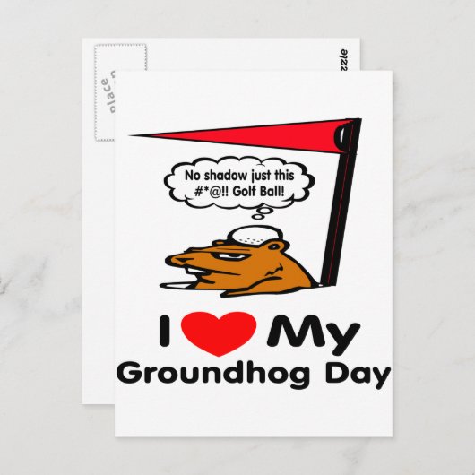 Groundhog Day Briefkaart (Voorkant / Achterkant)
