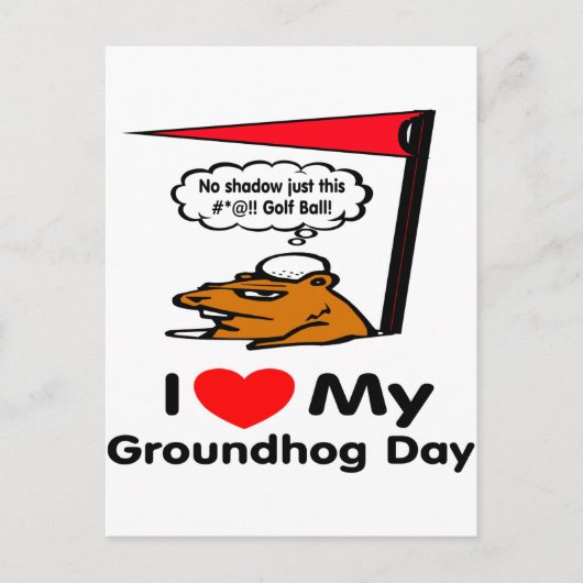 Groundhog Day Briefkaart (Voorkant)