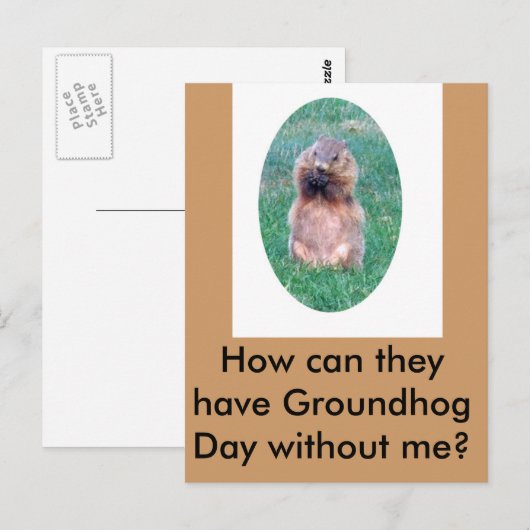 Groundhog Day Briefkaart (Voorkant / Achterkant)