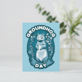 Groundhog Day Briefkaart (Staand voorkant)