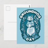 Groundhog Day Briefkaart (Voorkant / Achterkant)
