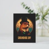 Groundhog Day Briefkaart (Staand voorkant)
