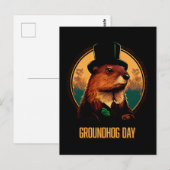 Groundhog Day Briefkaart (Voorkant / Achterkant)