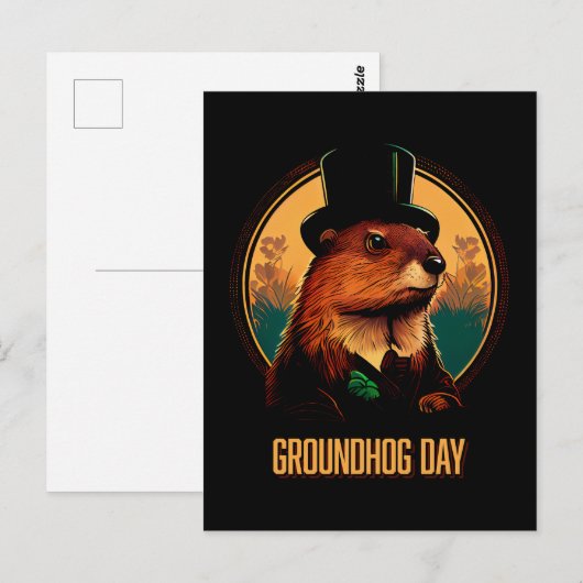 Groundhog Day Briefkaart (Voorkant / Achterkant)