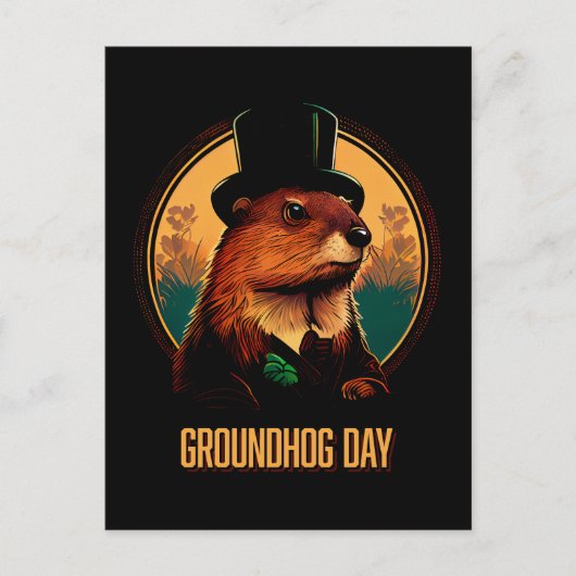 Groundhog Day Briefkaart (Voorkant)
