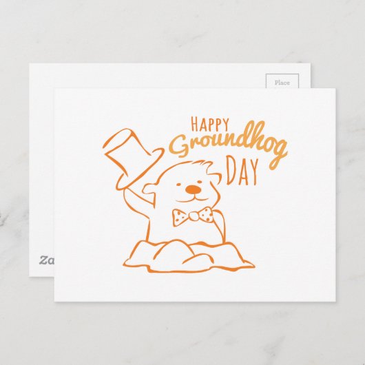 Groundhog Day Briefkaart (Voorkant / Achterkant)