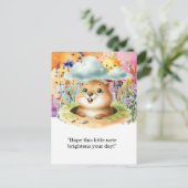 Groundhog Day Briefkaart - Leuke en eigenzinnige g (Staand voorkant)