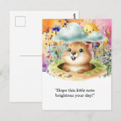 Groundhog Day Briefkaart - Leuke en eigenzinnige g (Voorkant / Achterkant)