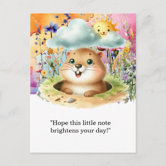 Groundhog Day Briefkaart - Leuke en eigenzinnige g (Voorkant)